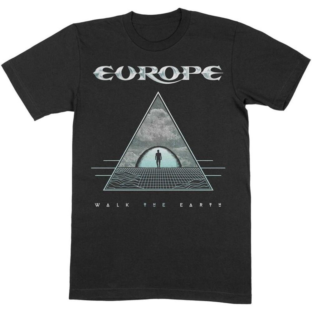 Europe Unisex Adult Walk The Earth Cotton T-Shirt / Black
